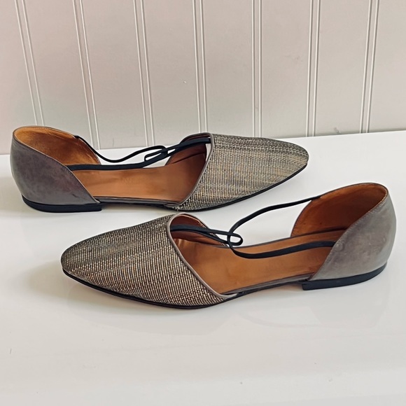 Giorgio Armani pointed toe flats T-strap Mary Jane IT 37 1/2 US 7 made in Italy - Picture 6 of 16